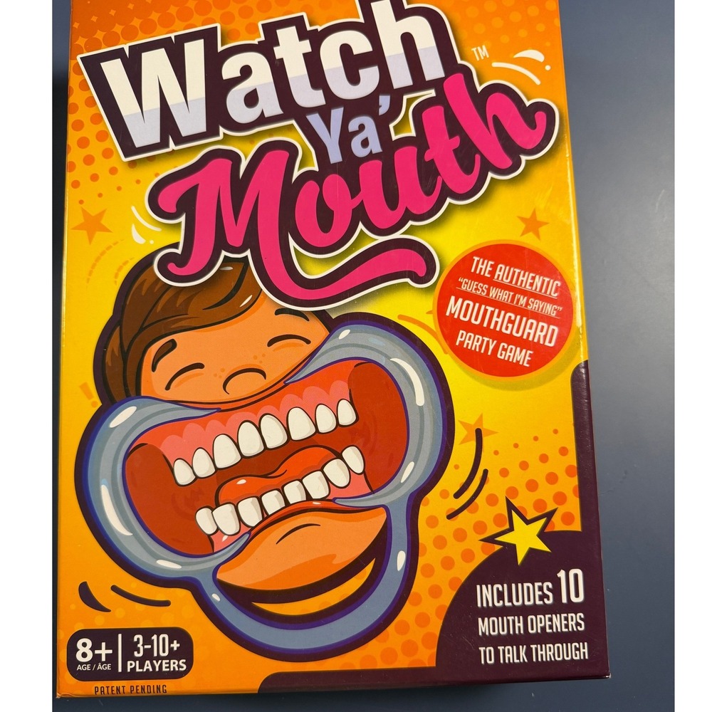 Watch Ya Mouth Mouthguard Party Game Buffalo Games Family Edition 10 Mouthpieces